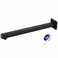 Nuodan Shower Arm with Flange 16 Inches Wall Mount Square Straight Extension Arm Replacement of Fixed Rain Shower Head Pipe Matte Black