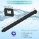 Nuodan Shower Arm with Flange 16 Inches Wall Mount Square Straight Extension Arm Replacement of Fixed Rain Shower Head Pipe Matte Black