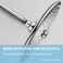 OFFO Shower Arm with Flange 10 in Ceiling Mount Replacement Rain Shower Head Straight Arm CeilingMounted For Fixed Shower Head High Pressure Rain Chrome