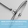 OFFO Shower Arm with Flange 10 in Ceiling Mount Replacement Rain Shower Head Straight Arm CeilingMounted For Fixed Shower Head High Pressure Rain Chrome