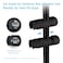 OFFO Shower Head Holder for Slide Bar Adjustable 075100 in1925mm OD Adjustable Holder for Slide Bar Slider Clamp Bathroom Replacement 360 Degree Rotation Sprayer Holder Matte Black