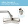 OFFO Shower Head Swivel Ball Adapter Brushed Nickel All Metal Adjustable Shower Arm Extension Connector Universal Showering Component Solid Brass