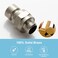 OFFO Shower Head Swivel Ball Adapter Brushed Nickel All Metal Adjustable Shower Arm Extension Connector Universal Showering Component Solid Brass