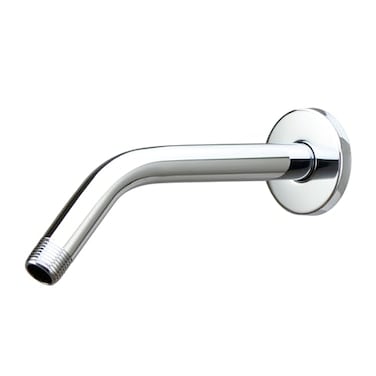 Purelux Shower Arm 8 Inches Universal Replacement Made of Stainless Steel Chrome Finish Flange Included