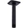 TRUSTMI Shower Arm with Flange Ceiling Mounted 6 Inch Rainfall Shower Head Extention NPT 12 to NPS 12 Stainless Steel Extender Matte Black