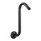 JS Jackson Shower Head Extension Arm with Flange105 Inch HighRise Curved S Shaped Design Stainless Steel Standard 12 Connection Black Finish