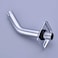 TRUSTMI Angled Shower Arm with Flange 6Inch Wall Mount Extension for Shower Head Chrome