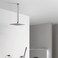 TRUSTMI Brushed Nickel Shower Arm with Flange 16 Inch Ceiling Mount Square Rainfall Shower Head Extension Arm Stainless Steel