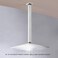TRUSTMI Brushed Nickel Shower Arm with Flange 16 Inch Ceiling Mount Square Rainfall Shower Head Extension Arm Stainless Steel
