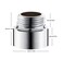 Tworider 20mm Length Shower Arm ExtensionHandheld Stainless Steel Shower Head Extension Arm For Bathroom Accessories Cast Pipe Fitting CouplerExtended Shower Pipe