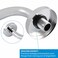 Voolan Shower Arm with Flange and Teflon Tape Extension Shower Head Arm for Bathroom Fixed Shower Head Solid Stainless Steel Wall Mounted 10 Inch Chrome