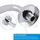 Voolan Shower Arm with Flange and Teflon Tape Extension Shower Head Arm for Bathroom Fixed Shower Head Solid Stainless Steel Wall Mounted 8 Inch Chrome