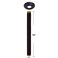 Westbrass 12 IPS x 12 Ceiling Mounted Shower Arm with Flange Matte Black D3612A62