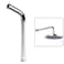 XUYUH Shower Elbow Pipe 12 Long Shower for Head Arm Stainless Steel Water Extension Pipe Mounts Wall Silver