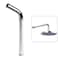 XUYUH Shower Elbow Pipe 12 Long Shower for Head Arm Stainless Steel Water Extension Pipe Mounts Wall Silver