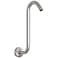HarJue S Shaped Shower Arm High Rise Shower Head Extension Pipe Standard 12 Connection with Flange Awesome Shower ExperienceStainless Steel Bathroom Accessory12 Inch S Shape Brushed Nickel