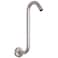 HarJue S Shaped Shower Arm High Rise Shower Head Extension Pipe Standard 12 Connection with Flange Awesome Shower ExperienceStainless Steel Bathroom Accessory12 Inch S Shape Brushed Nickel
