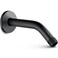 Cobbe Shower Arm with Flange and Teflon Tape 6Inches Wall Mounted Shower Pipe Arm Extension for Fixed Shower Head Matte Black