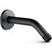 Cobbe Shower Arm with Flange and Teflon Tape 6Inches Wall Mounted Shower Pipe Arm Extension for Fixed Shower Head Matte Black