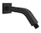 AQUAIAW Aquaiaw Square Shower Arm and AntiScratch ORing Flange Solid Brass 8 inch Both Soldered 1214 NPT Tapered Threads Wall Mount Shower Head Extension Arm Matte Black
