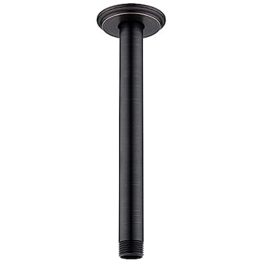 Anpean 8 Inch Shower Arm and Flange Oil Rubbed Bronze Ceiling Mounted Shower Arm for Rain Shower Head