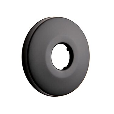 OFFO Shower Arm Flange 25 in Outer Diameter Replacement Shower Head Arm Escutcheon Plate Suitable for Most Brands Shower Head Arms Matte Black