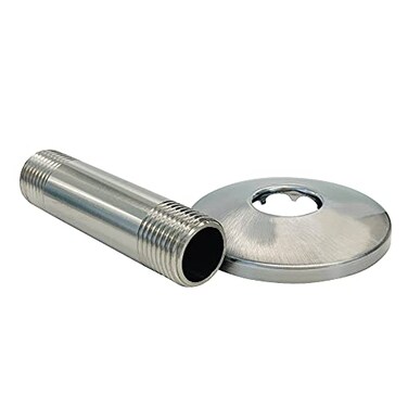 JS Jackson Supplies 3 in Brushed Nickel Shower Arm for CeilingMounted Rainfall Showerhead