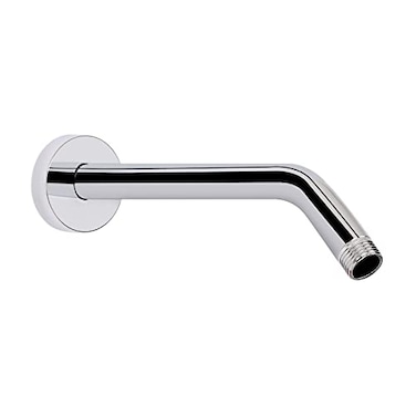 HarJue Shower Arm with Flange and Teflon Tape Wall Mounted Shower Pipe 304 Stainless Steel Extension Arm for Fixed Shower Head Handheld 10 Inch Chrome