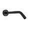 HarJue Shower Arm with Flange and Teflon Tape Wall Mounted Shower Pipe 304 Stainless Steel Extension Arm for Fixed Shower Head Handheld 10 Inch Matte Black