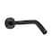 HarJue Shower Arm with Flange and Teflon Tape Wall Mounted Shower Pipe 304 Stainless Steel Extension Arm for Fixed Shower Head Handheld 10 Inch Matte Black