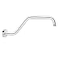 kaphome KAPHOME High Rise Shower Arm with Flange155 Inch Gooseneck Shower Arm ExtensionStainless Steel S Shaped Shower ShowerarmChrome9Z1MK