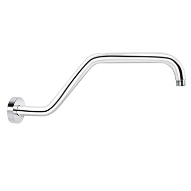 kaphome KAPHOME High Rise Shower Arm with Flange155 Inch Gooseneck Shower Arm ExtensionStainless Steel S Shaped Shower ShowerarmChrome9Z1MK