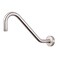 NearMoon J Shaped Shower Extension Arm Stainless Steel Shower Head Height Extender with Flange Riser Pipe Design for Cozy Shower Experience Standard 12 Connection 12 Inch Brushed Nickel