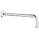 Nuodan Shower Arm with Flange 15 Inches Wall Mount Replacement Extension Showerhead Arm For Fixed Shower Head Chrome