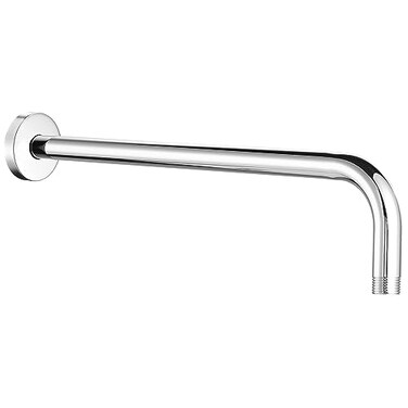 Nuodan Shower Arm with Flange 15 Inches Wall Mount Replacement Extension Showerhead Arm For Fixed Shower Head Chrome