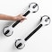 LEVERLOC 2 Pack Grab Bars for Bathtubs and Showers Easy to Install Suction Shower Handles for Bathroom Removable Handrails for Seniors Elderly Safety Grip Waterproof Drill Free Black