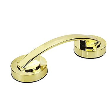 Sscon 1Pc Shower Handle 190mm Length Suction Up Bar Handle for Doors Drawers Fridges Gold