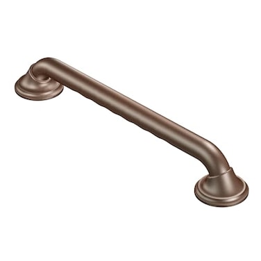 Moen LR8716D3GOWB Bathroom Safety 16Inch Designer Bathroom Grab Bar with Curled Grip Old World Bronze