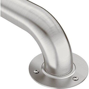 Moen R7418 Bathroom Safety 18Inch Stainless Steel Bathroom Grab Bar with Exposed Screws Stainless