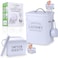crocri 2 Pack Laundry Detergent Container and Dryer Sheet Holder Dispenser with hermetic sealFarmhouse Laundry Room Organization Containers Large Metal Laundry Detergent Powder Storage with Scoop