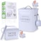 crocri 2 Pack Laundry Detergent Container and Dryer Sheet Holder Dispenser with hermetic sealFarmhouse Laundry Room Organization Containers Large Metal Laundry Detergent Powder Storage with Scoop