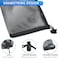 BOJITEXS 10 Pcs Mesh Drawstring Bag 6 x 8 with Cord Lock Closure Durable Mesh Bag for Laundry Travel Beach Toys Seashell Collecting Black