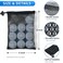 BOJITEXS 10 Pcs Mesh Drawstring Bag 6 x 8 with Cord Lock Closure Durable Mesh Bag for Laundry Travel Beach Toys Seashell Collecting Black