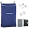 The Fine Fine Living Co Large Hanging Laundry Hamper with Over Door Hooks Adhesive Durable Space Saving Laundry Bag with Zipper and Wide Open Top Hanging Dorm Laundry Hamper Navy BlueXL