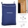 The Fine Fine Living Co Large Hanging Laundry Hamper with Over Door Hooks Adhesive Durable Space Saving Laundry Bag with Zipper and Wide Open Top Hanging Dorm Laundry Hamper Navy BlueXL