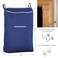 The Fine Fine Living Co Large Hanging Laundry Hamper with Over Door Hooks Adhesive Durable Space Saving Laundry Bag with Zipper and Wide Open Top Hanging Dorm Laundry Hamper Navy BlueXL