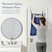 The Fine Fine Living Co Large Hanging Laundry Hamper with Over Door Hooks Adhesive Durable Space Saving Laundry Bag with Zipper and Wide Open Top Hanging Dorm Laundry Hamper Navy BlueXL