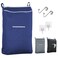 The Fine Fine Living Co Large Hanging Laundry Hamper with Over Door Hooks Adhesive Durable Space Saving Laundry Bag with Zipper and Wide Open Top Hanging Dorm Laundry Hamper Navy BlueXL