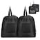 GOGOODA Travel Laundry Bags with Drawstring Closure XL Large Foldable Dirty Clothes bags with Handle Heavy Duty and Washable for College Dorm Travelling Camping 2 Pack Black