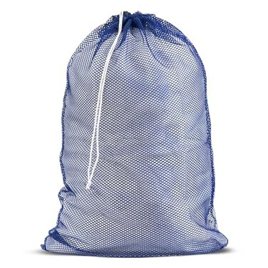 Handy Laundry Mesh XL Laundry Bag Durable Machine Washable with Secure Drawstring Closure Perfect for College Dorms Laundromats Apartments Blue Large 24 x 36